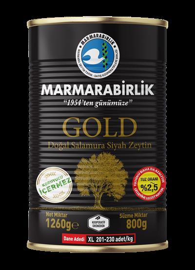 Doğal Siyah Zeytin Salamura Gold (800 gr)